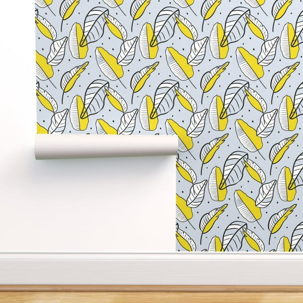 Big Banana Leaf Removable Wallpaper modern jungle style palm self adhesive 